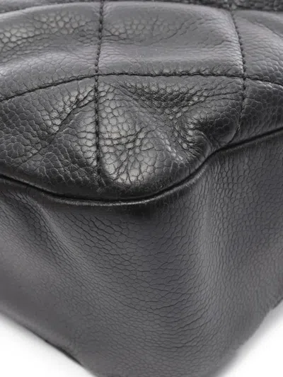 Pre-owned Chanel 2012-2013 Leather Tote Bag In Black