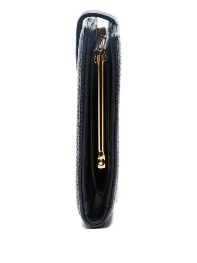 Pre-owned Chanel 2004-2005 Interlocking Cc Wallet In Black