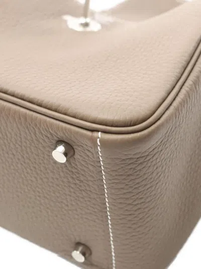Pre-owned Hermes 2024 Lindy Clemence  Shoulder Mini Bag In Brown