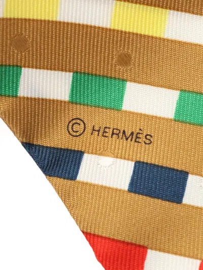Pre-owned Hermes 2020s Bouclerie Moderne Silk Scarf
