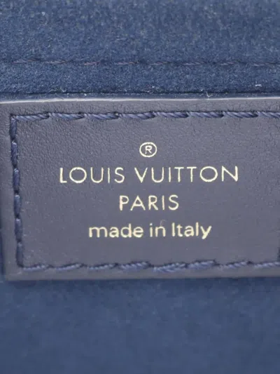 Pre-owned Louis Vuitton 2018 New Wave Chain Mm Shoulder Bag In Blue