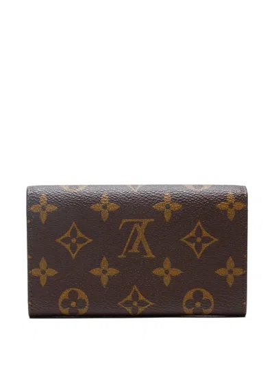 Pre-owned Louis Vuitton 1993 Monogram Canvas Button Wallet