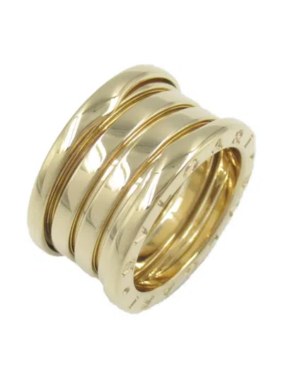 Pre-owned Bvlgari 2010s 18kt Yellow Gold B.zero1 Ring