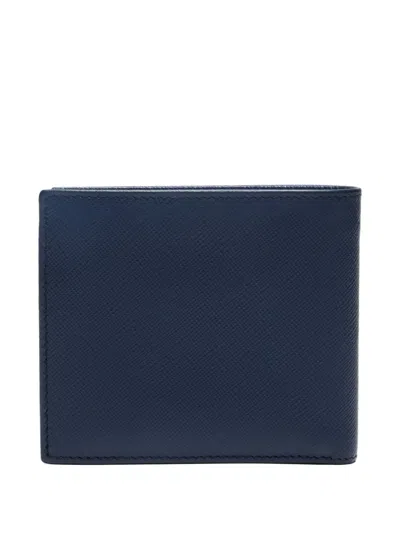 Pre-owned Prada 2020 Saffiano Wallet In Blue
