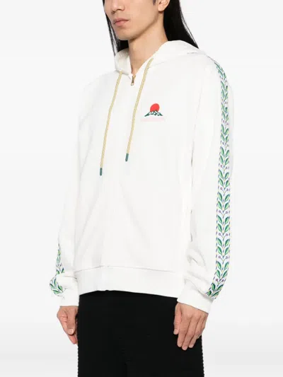 Casablanca Montagne Hoodie In White