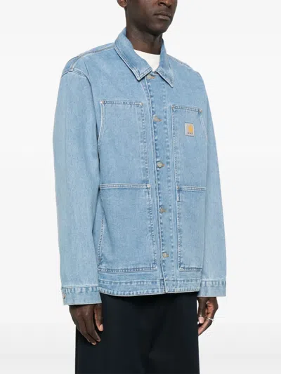 Carhartt Og Double Front Denim Jacket In Blue