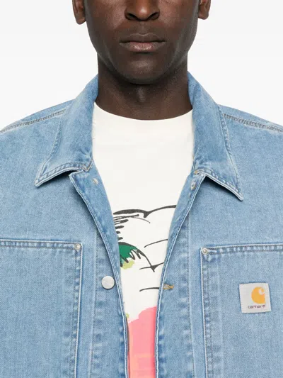 Carhartt Og Double Front Denim Jacket In Blue