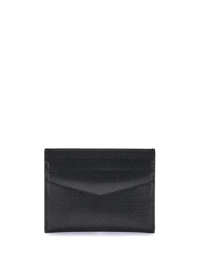 Givenchy Textured Leather Card Holder In Black