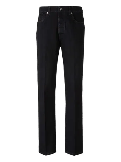 Givenchy Straight-leg Cotton Blend Trousers With Subtle Branding