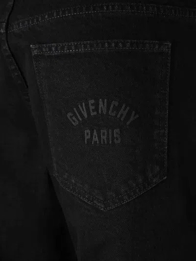 Givenchy Straight-leg Cotton Blend Trousers With Subtle Branding
