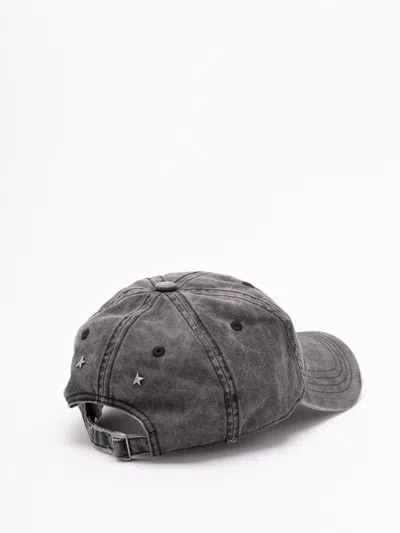 Golden Goose Men `journey` Baseball Cap With `golden` Embroidery