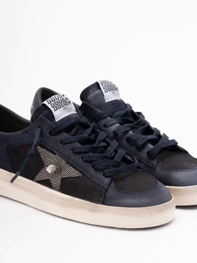 Golden Goose Deluxe Brand Men Stardan Under Net Star Low-top Leather Sneakers