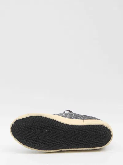 Golden Goose Super-star Classic With List Glitter Upper Toe Tongue And Heel Laminated Star Sneakers Grey In Gray