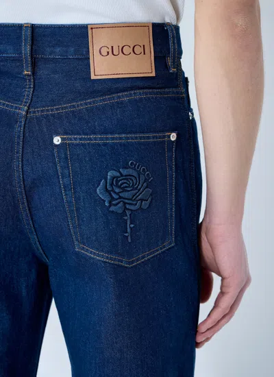 Gucci Men Slim Fit Denim Cotton Jeans