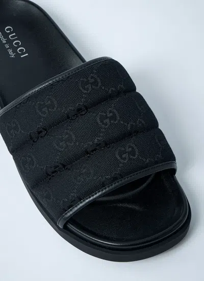 Gucci Gg-pattern Padded Slide Sandals