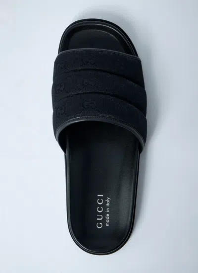 Gucci Gg-pattern Padded Slide Sandals