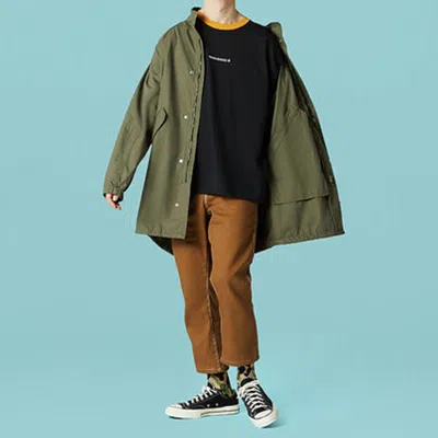 Converse Utility Parka 'military Green' In Brown