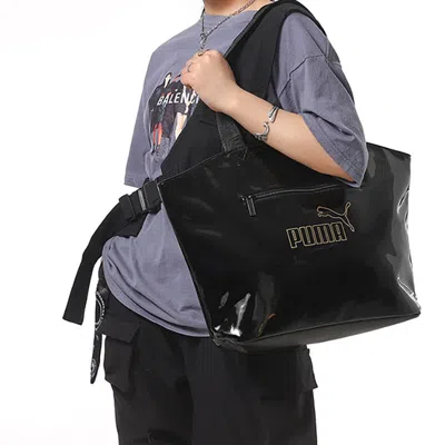 Puma Core Up Large Shopper Bag 'black' In Black