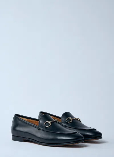 Gucci Women Jordaan Leather Loafers