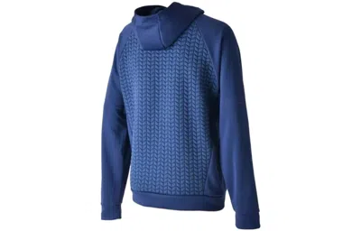 New Balance R.w.tech Heat Loft Pullover Hoodie 'natural Indigo' In Blue