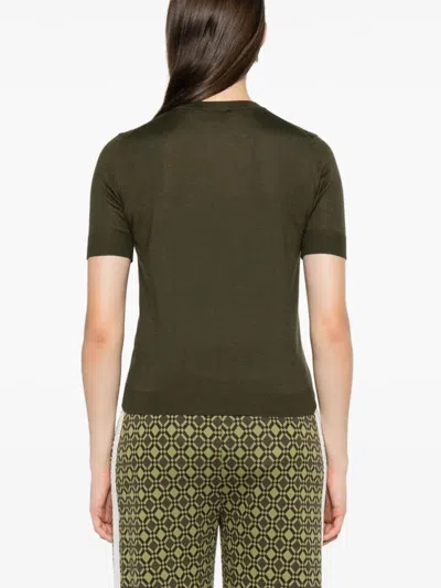 Gucci Women Short Sleeve Crew-neck Top In Green