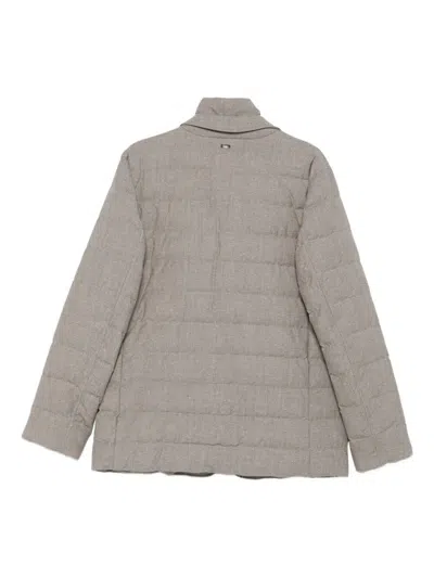 Herno Quilted Wool Jacket With Classic Collarfit