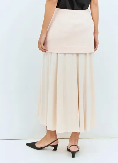Jil Sander Women Layered Midi Skirt