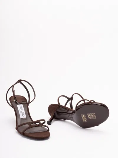 Jimmy Choo 1998 Leo Suede Ankle-strap Sandals