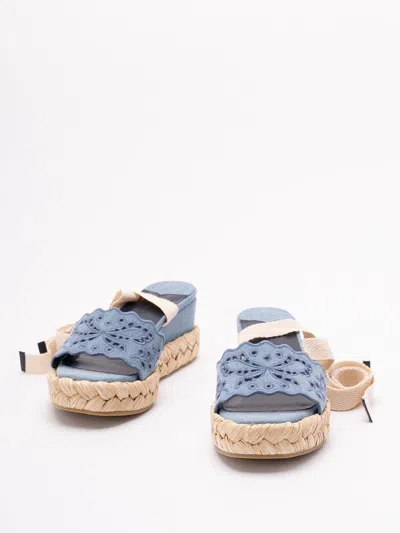 Jimmy Choo Arlee 60 Flatform Wedge Sandals In Blue