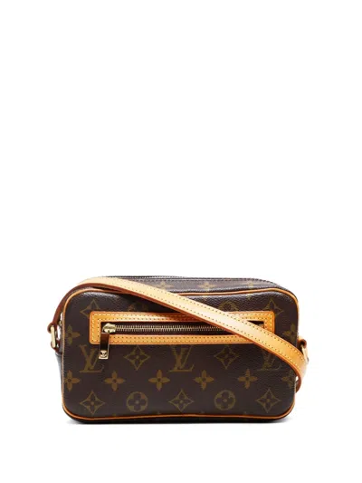 Pre-owned Louis Vuitton 2002 Pochette Cite Bag In Brown