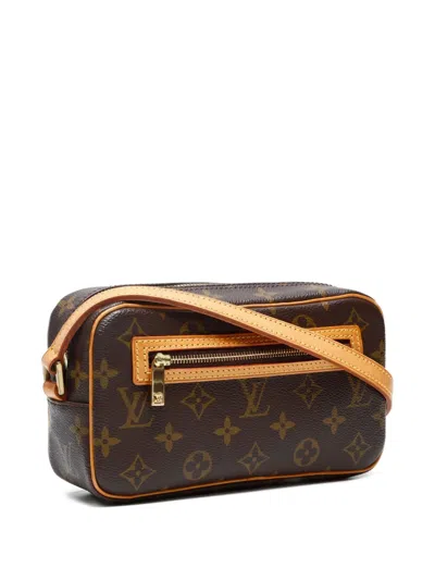 Pre-owned Louis Vuitton 2002 Pochette Cite Bag In Brown