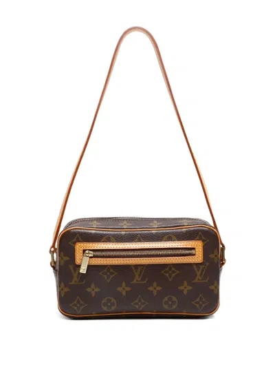 Pre-owned Louis Vuitton 2002 Pochette Cite Bag In Brown