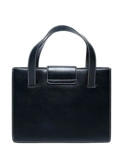 Pre-owned Prada 2010-2020 Saffiano Handbag In Black