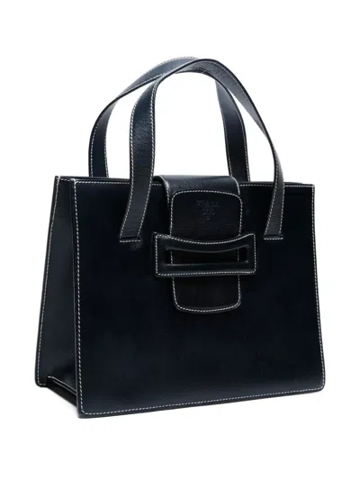 Pre-owned Prada 2010-2020 Saffiano Handbag In Black