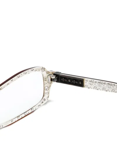 Pre-owned Chrome Hearts 2000s  Flower-embellish Glasses