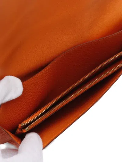 Pre-owned Hermes 2002 Dogon Gm Bi-fold Wallet