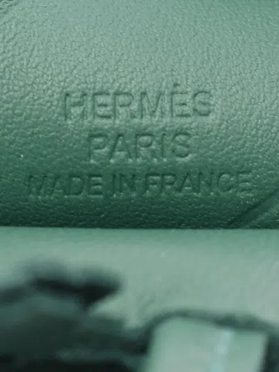 Pre-owned Hermes 2024 Pegaso Leather Charm In Green