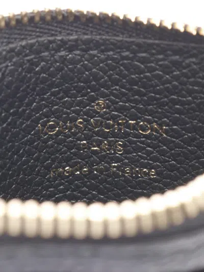 Pre-owned Louis Vuitton 2021 Porto Cult Flora Cardholder In Black