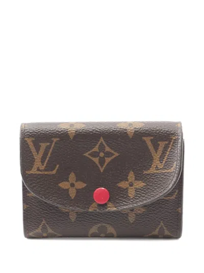 Pre-owned Louis Vuitton 2018 Porte-monnaie Rosary Coin Purse In Brown