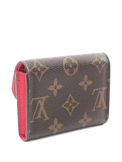 Pre-owned Louis Vuitton 2018 Porte-monnaie Rosary Coin Purse In Brown