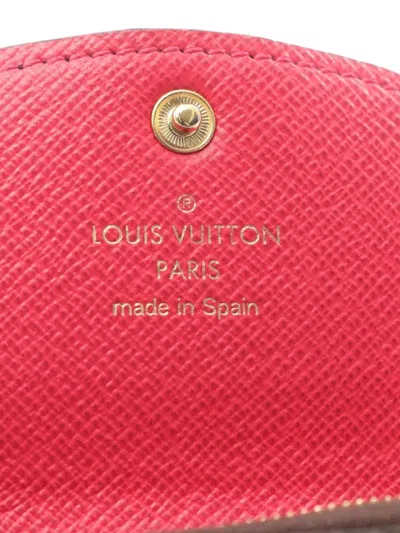 Pre-owned Louis Vuitton 2018 Porte-monnaie Rosary Coin Purse In Brown
