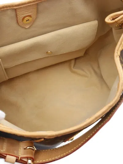 Pre-owned Louis Vuitton 2009 Galliera Pm Shoulder Bag In Brown