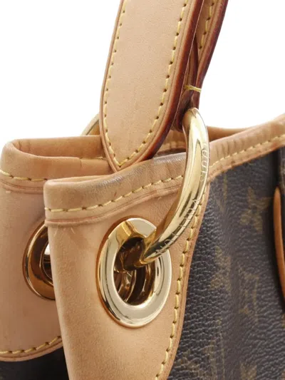 Pre-owned Louis Vuitton 2009 Galliera Pm Shoulder Bag In Brown