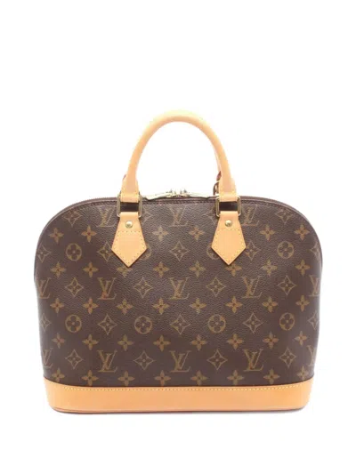 Pre-owned Louis Vuitton 2000 Alma Pm Monogram Tote Bag In Brown