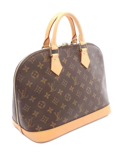 Pre-owned Louis Vuitton 2000 Alma Pm Monogram Tote Bag In Brown