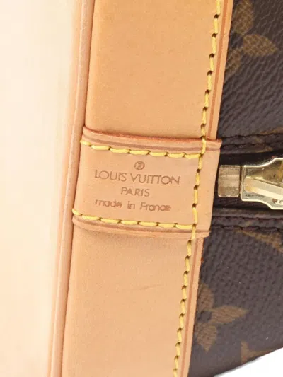 Pre-owned Louis Vuitton 2000 Alma Pm Monogram Tote Bag In Brown
