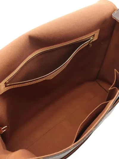 Pre-owned Louis Vuitton 2007 Aves Monogram Shoulder Bag In Brown