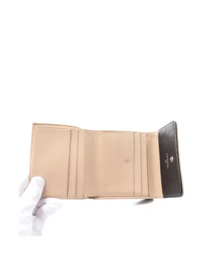Pre-owned Chanel 2006-2008 Coco-mark Stitch Wallet In Black