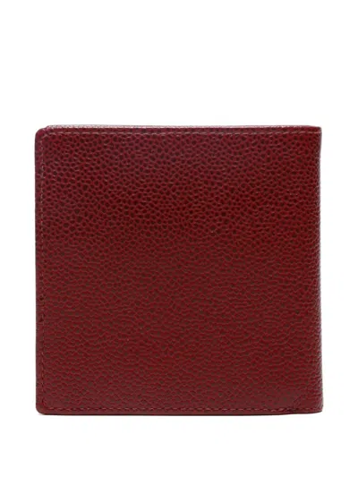 Pre-owned Chanel 2000-2002 Interlocking Cc Wallet In Red