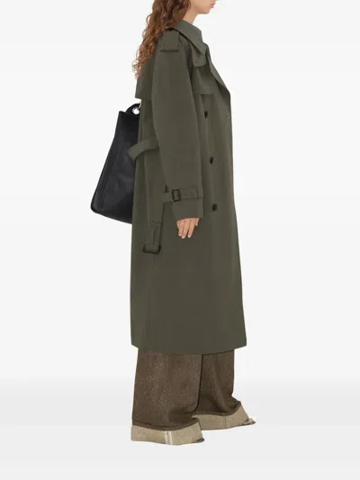 Burberry Long Wool Trench Coat